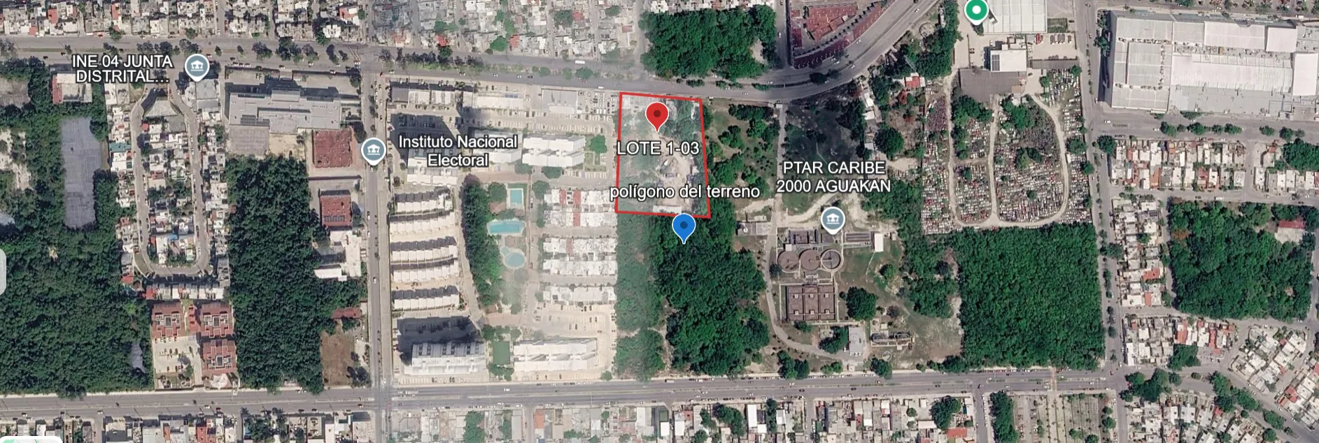 TERRENO COMERCIAL AV. NICHUPTE