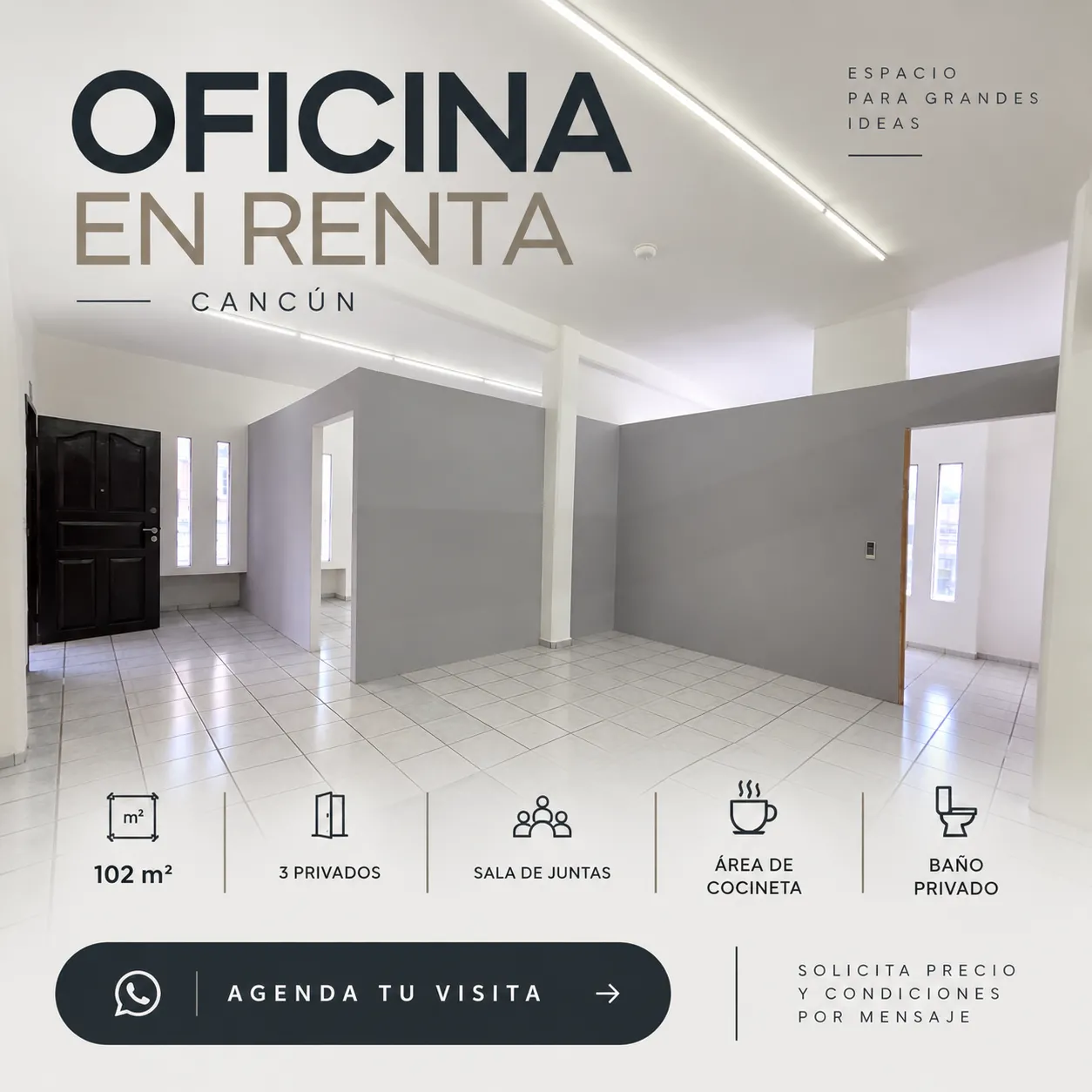 OFICINA EN RENTA | AV. LA LUNA
